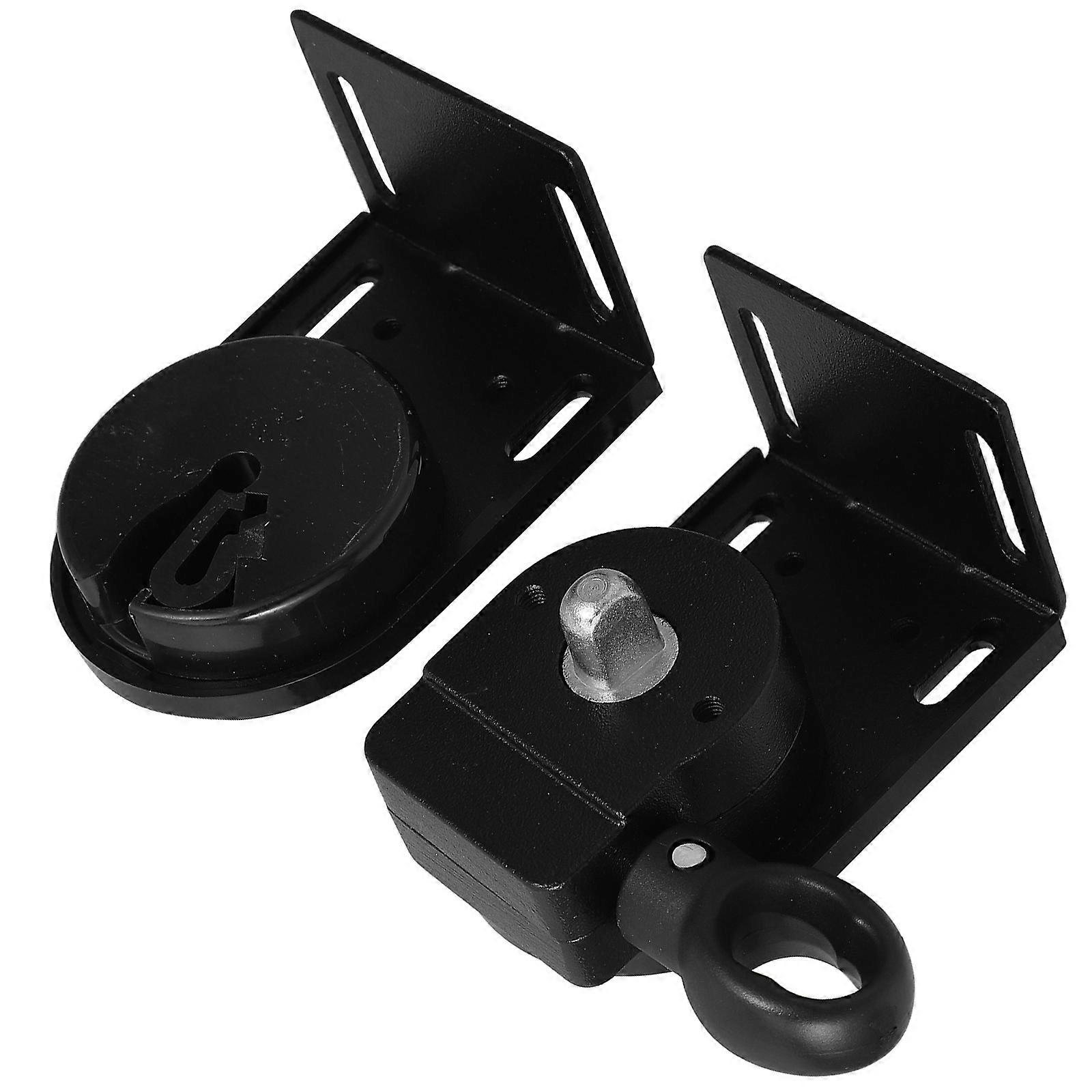 Black Roller Blind Support Bracket for Outdoor Window 4Pcs Heavy Duty