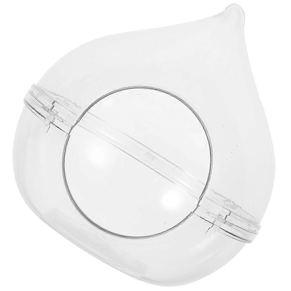 Hamster Bathroom Transparent Bathtub Container for Small Animals 4Pcs