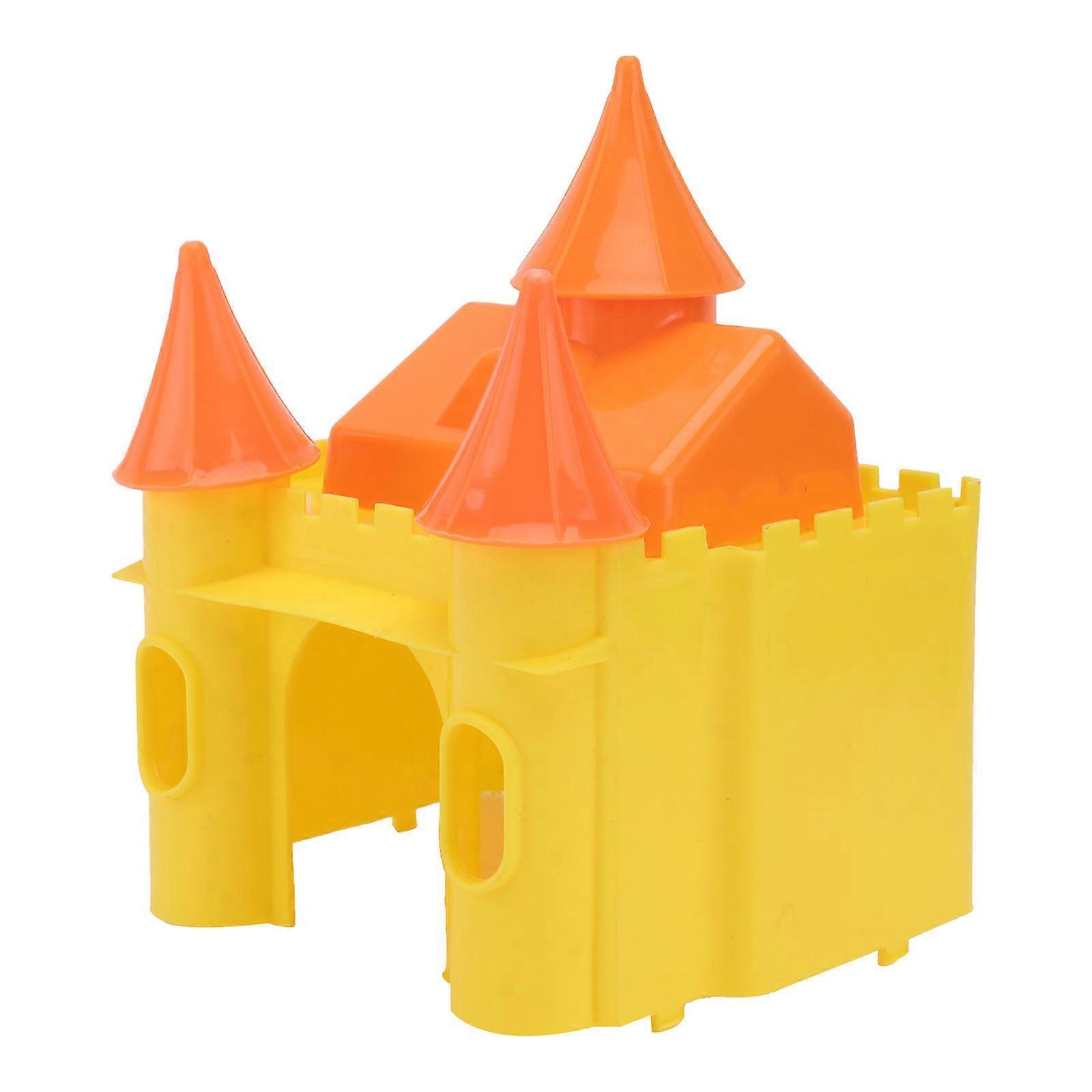 Hamster Shelter Plastic for Small Pets 1Pcs Yellow Hideout