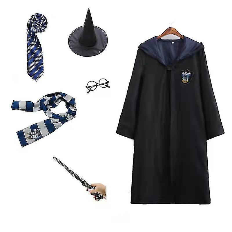 Harry Potter 6pc Set Magic Wizard Fancy Dress Capa Capa Costu
