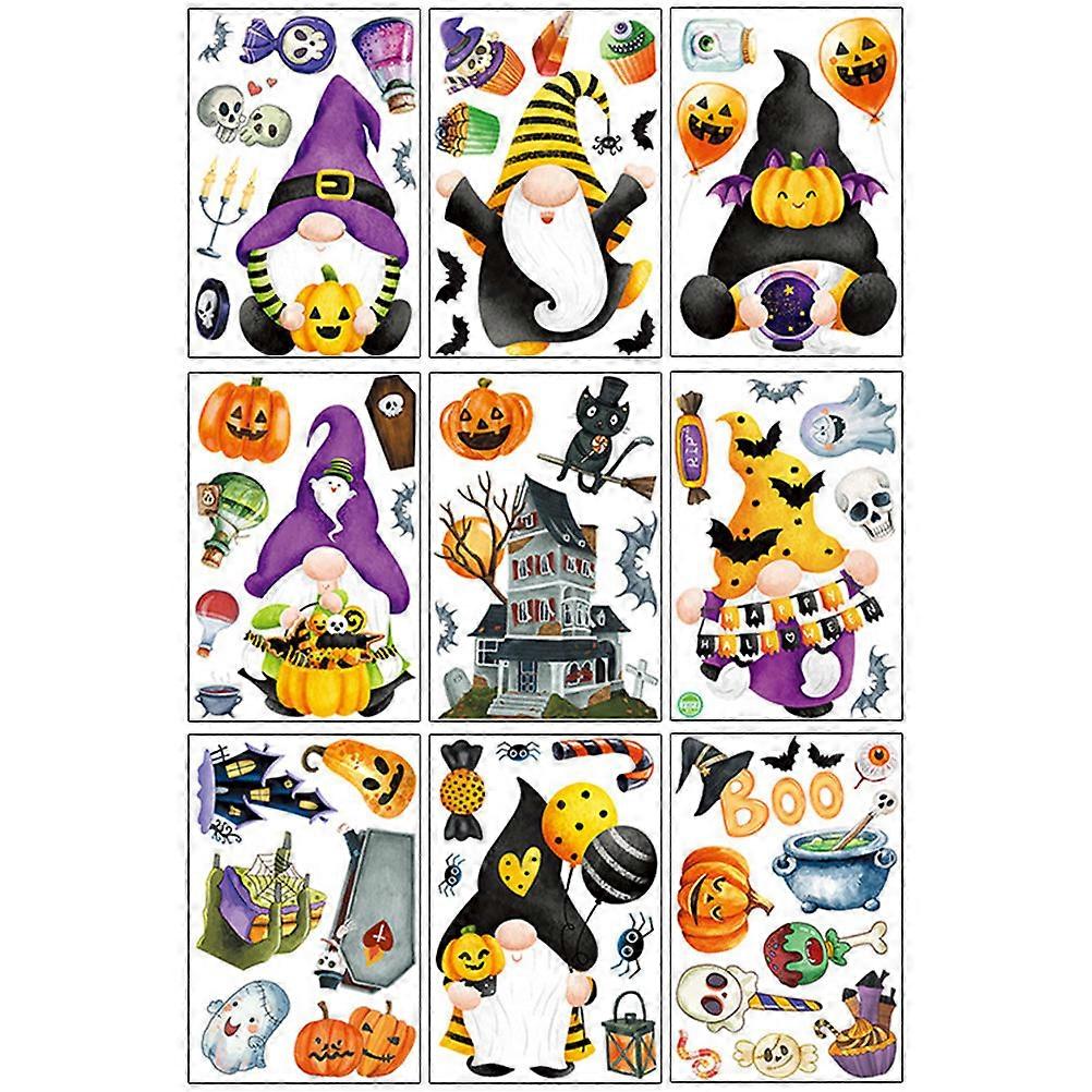 45 Sheets Halloween Themed Stickers Rectangular Design Ideal For Children And Adults Festive Decoration
