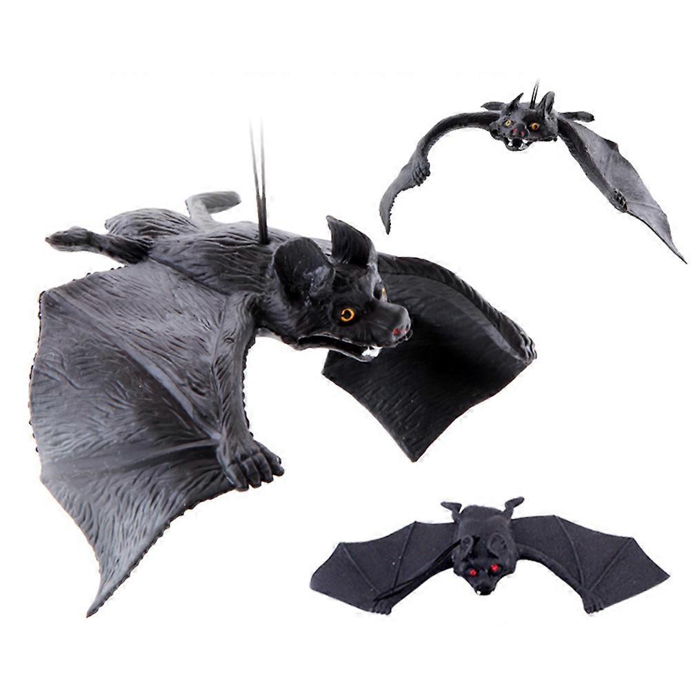 Halloween Party Prop Simulation Bat Hanging Pendant for 24Pcs Decor