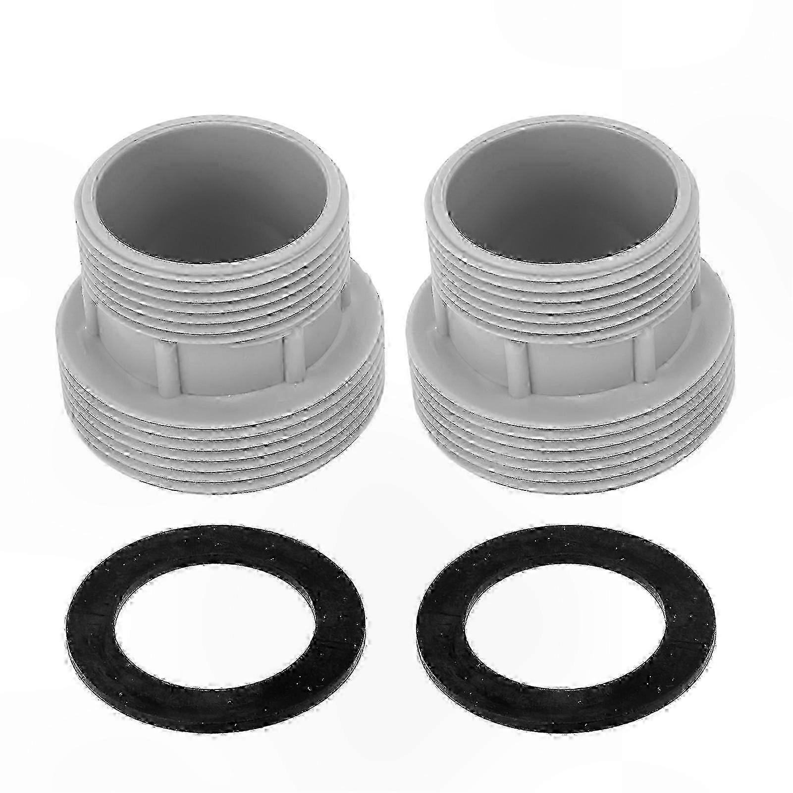 2-Pack Universal Pool Hose Adapter with Gaskets for Filter Pumps