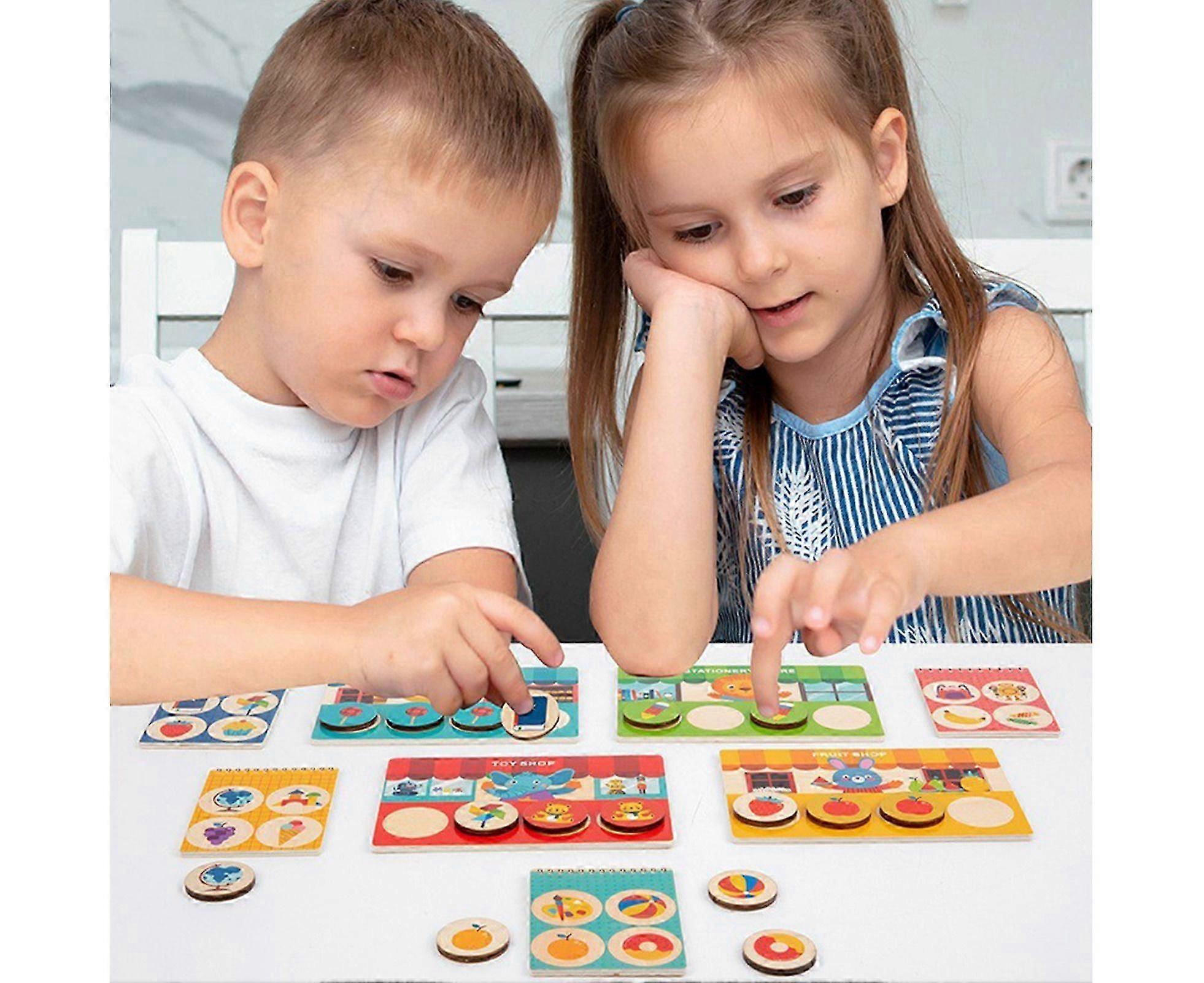 1 Set Memory Chess Brain Development Cartoon Pattern Multiplayer Interaktives Memory-Spiel für Kinder-1 Set