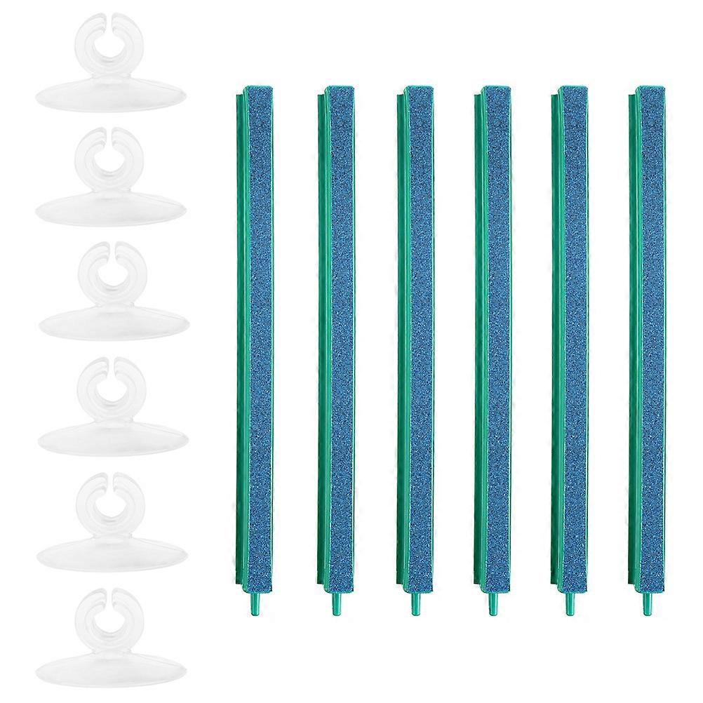 Aquarium Oxygen Diffuser Bar for Fish Tank Use 24Pcs Set Green