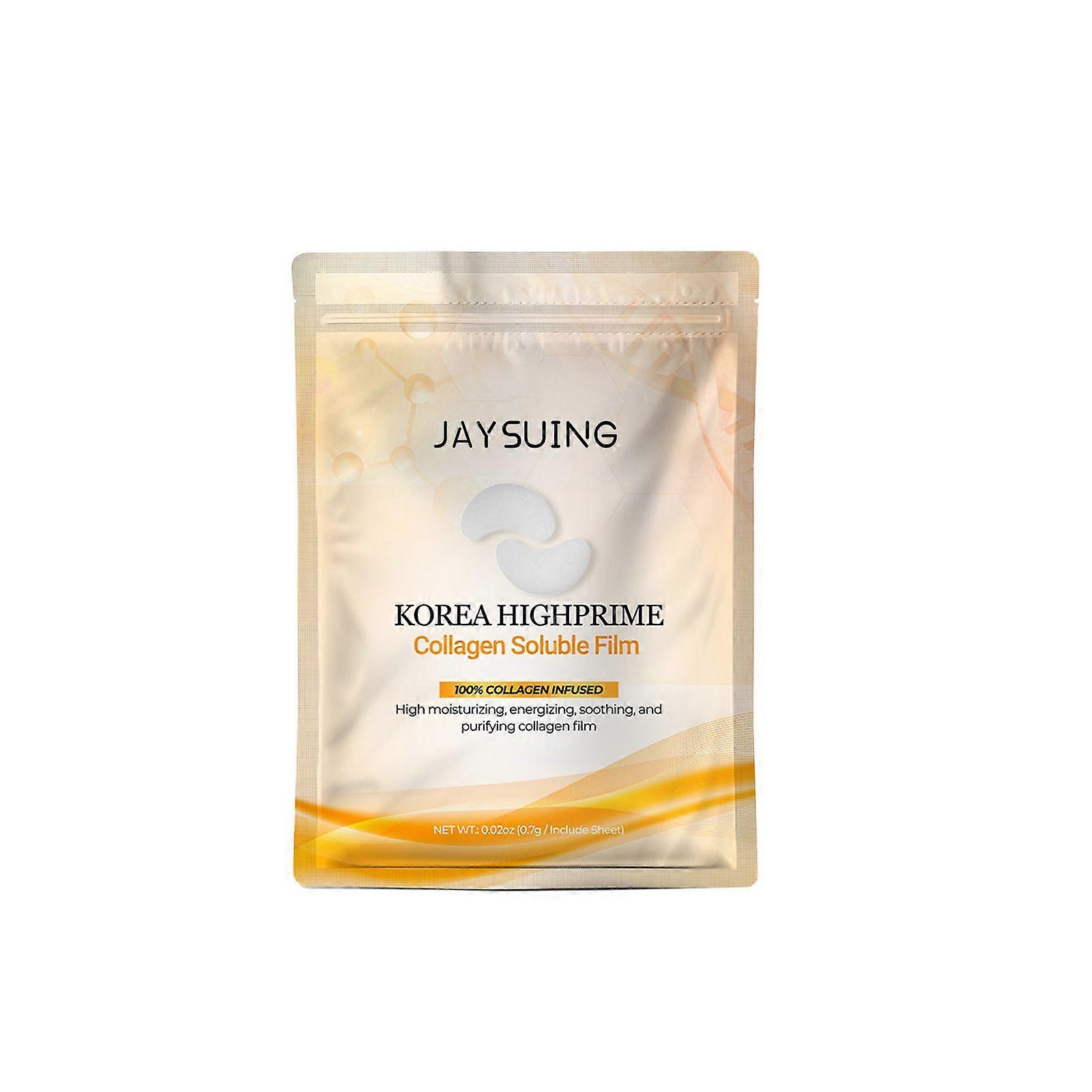 Jaysuing Collagen Soluble Film, Eyes Forehead And Cheeks Light Lines Moisturizing And Firming Mask