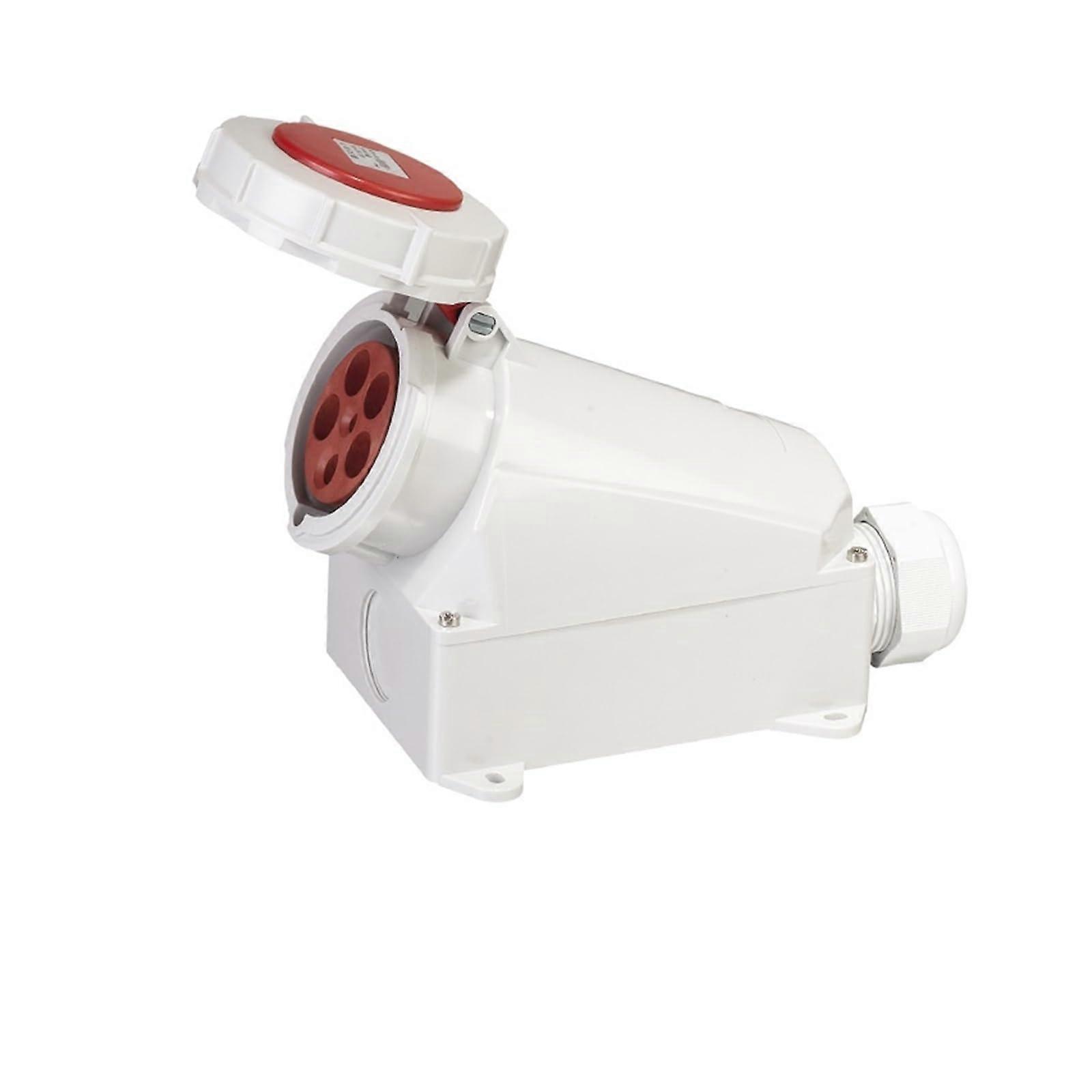 IP67 Industrial Plug and Socket Connector 3P/4P/5P 63A Waterproof WallMounted Panel Socket Surface Socket 5P 25 V