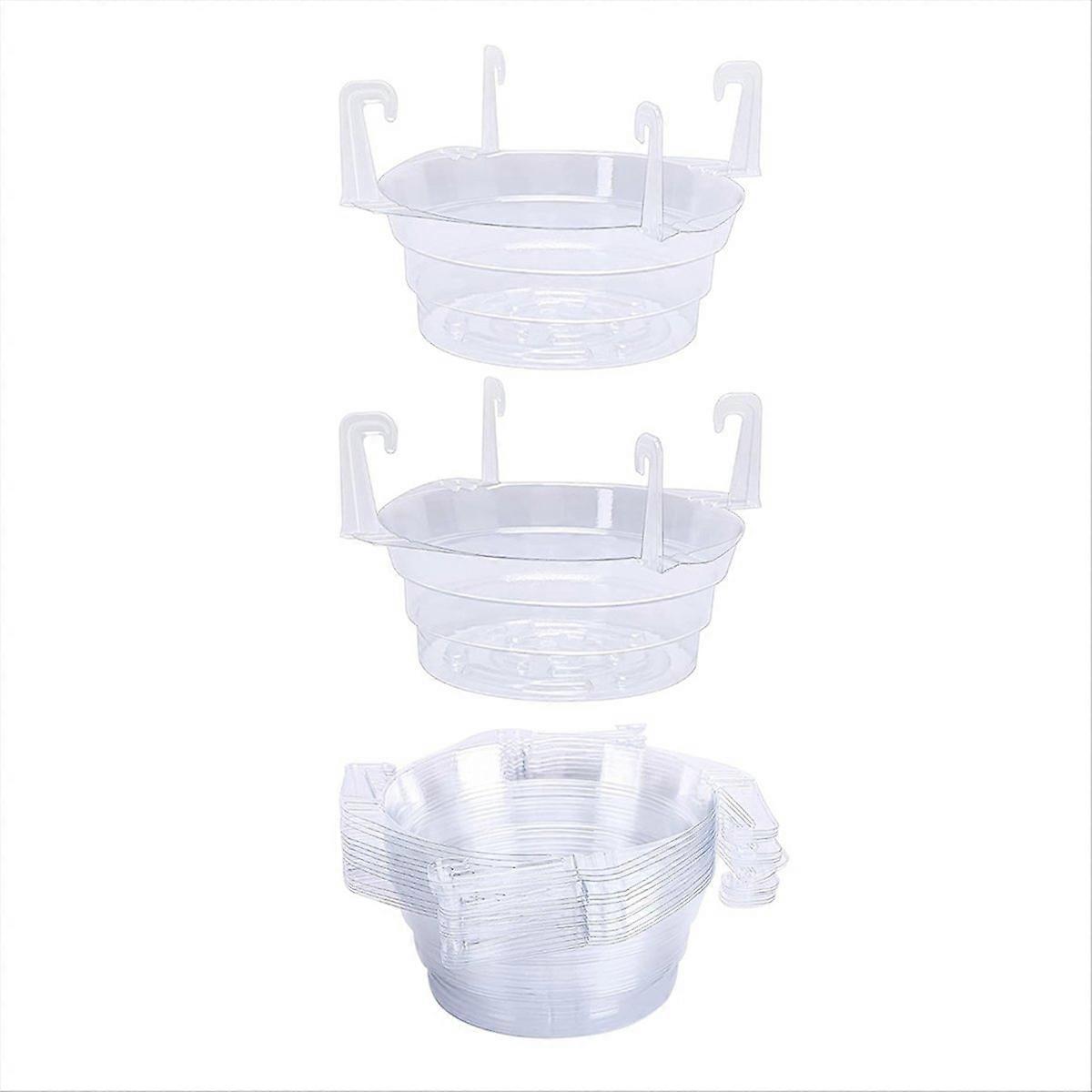 15 peças coletor de água para plantas penduradas - plástico transparente de 8 polegadas