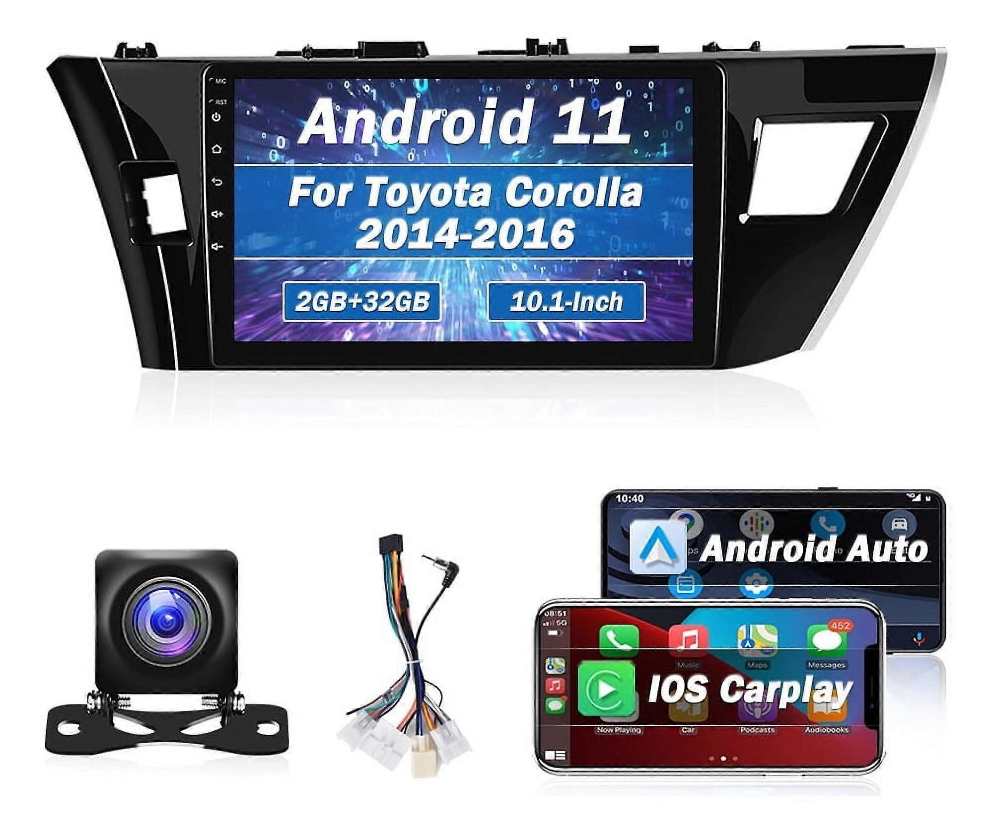 Stereo Radio for Toyota Corolla 2014-2016 Android Carplay Gps 2+32G