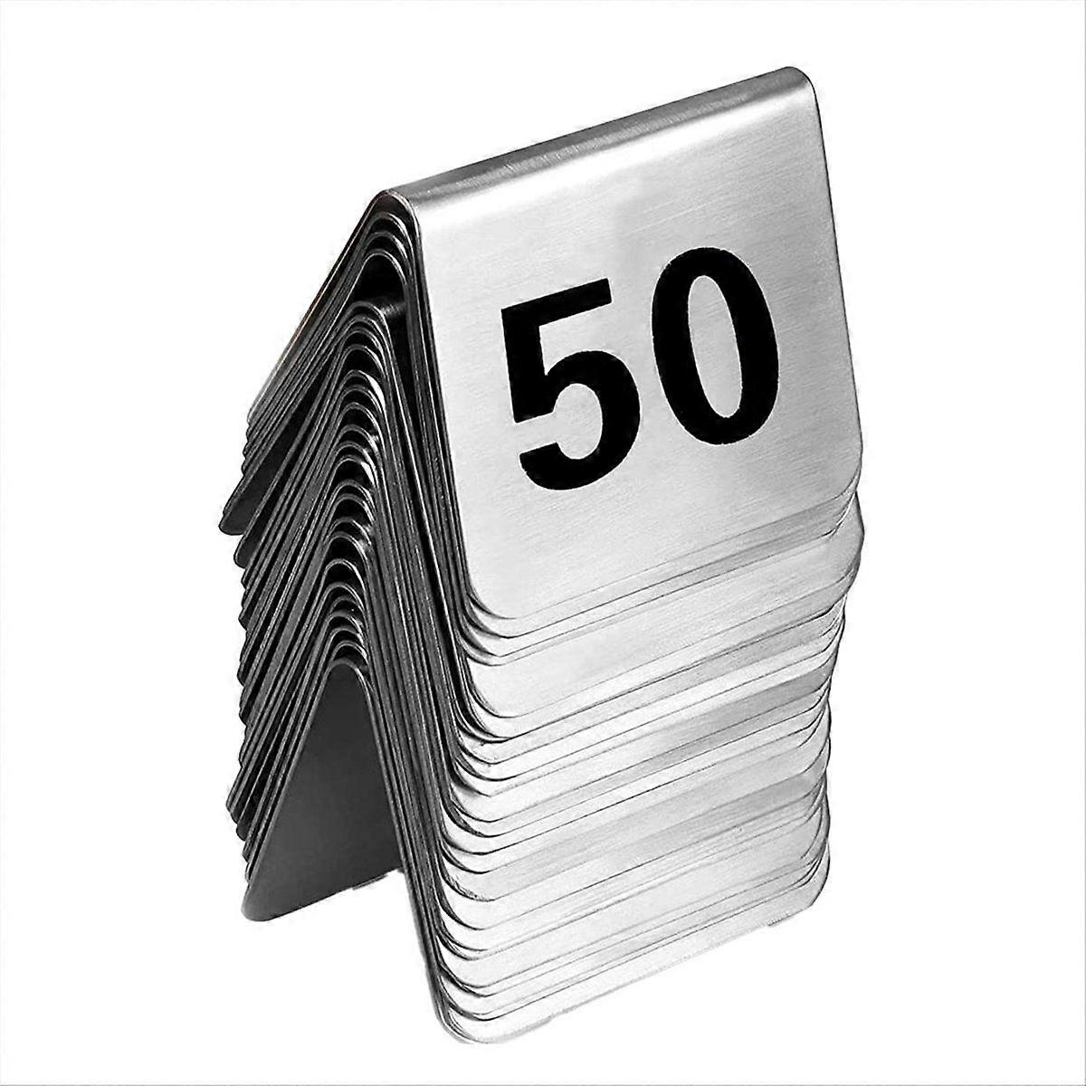 50PCS Restaurant Bar Place Table Marker Tabletop Number Sign