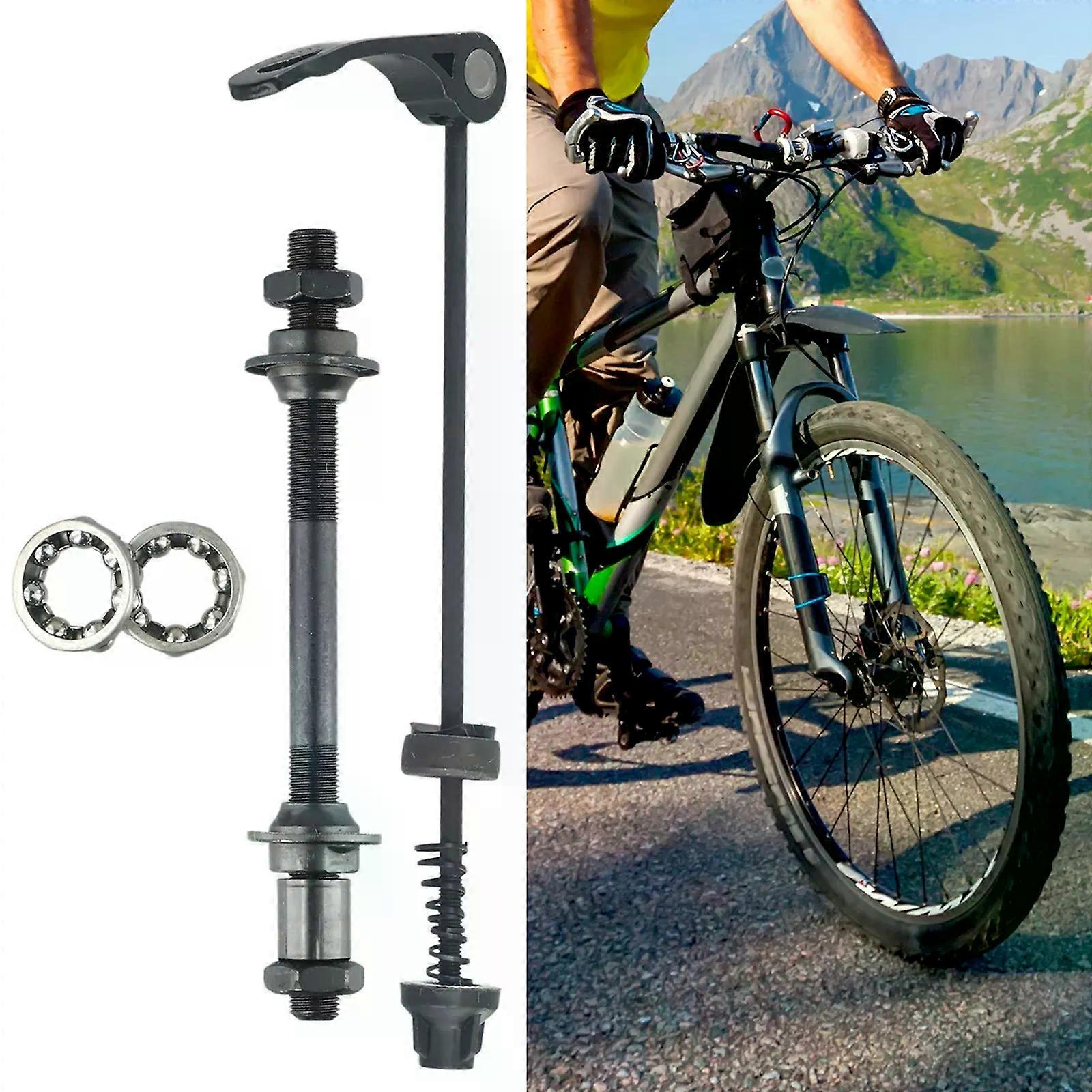 1set Bicycle Axle Front Rear Quick Release Skewers With 25m1/4Hub Bearings Replace Hollow Shaft Quick Release Rod Cycling Part