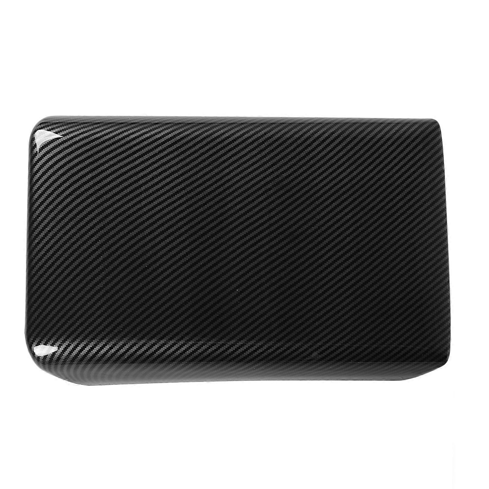 Center Console Armrest Pad Scratch Resistant Console Box Cover Perfect Fit Replacement for Refresh Highland 2024 Glossy Carbon Fiber Style 