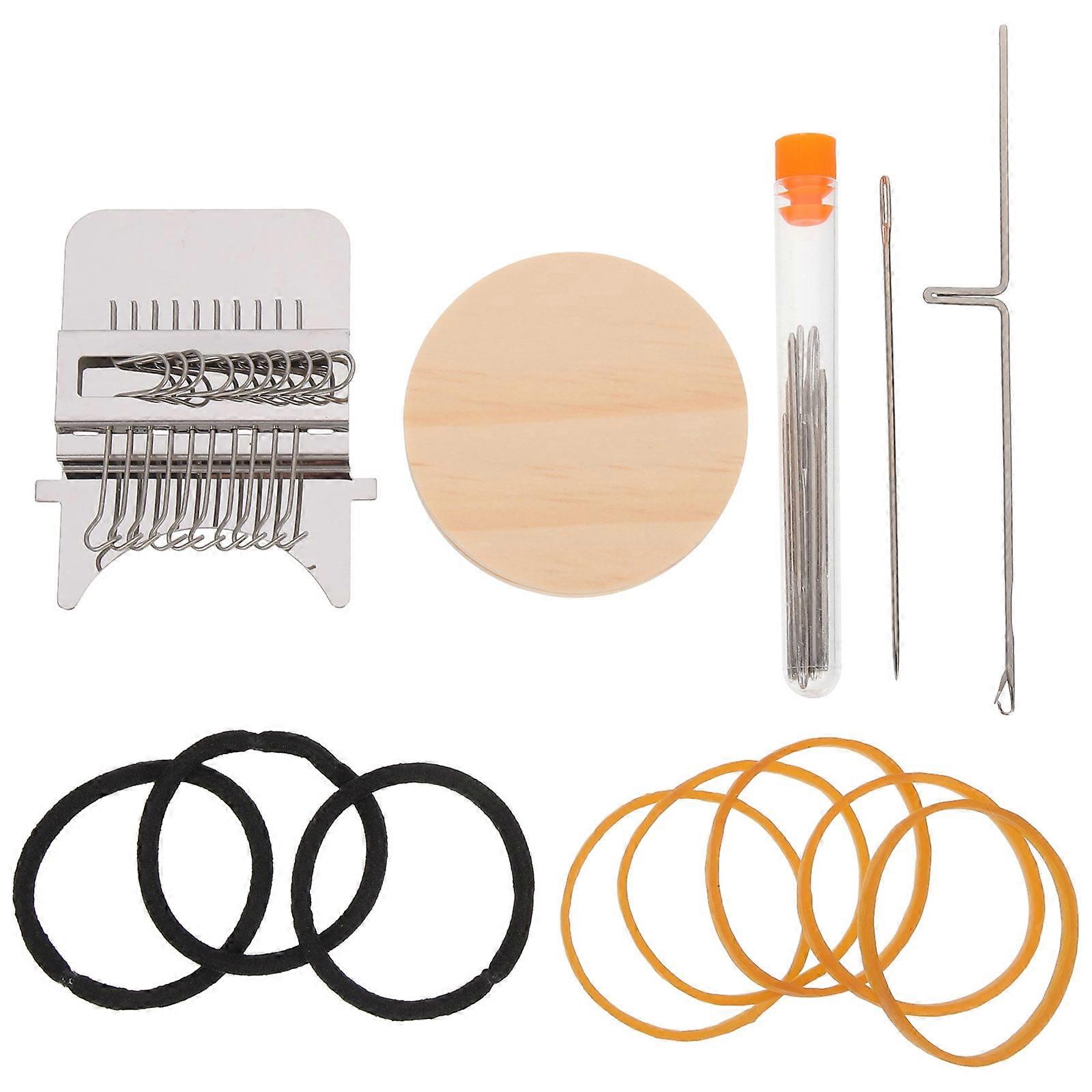 Weaving Tools Small Knitting Machine Kits Clothes Mending Mini Clothing Rubber