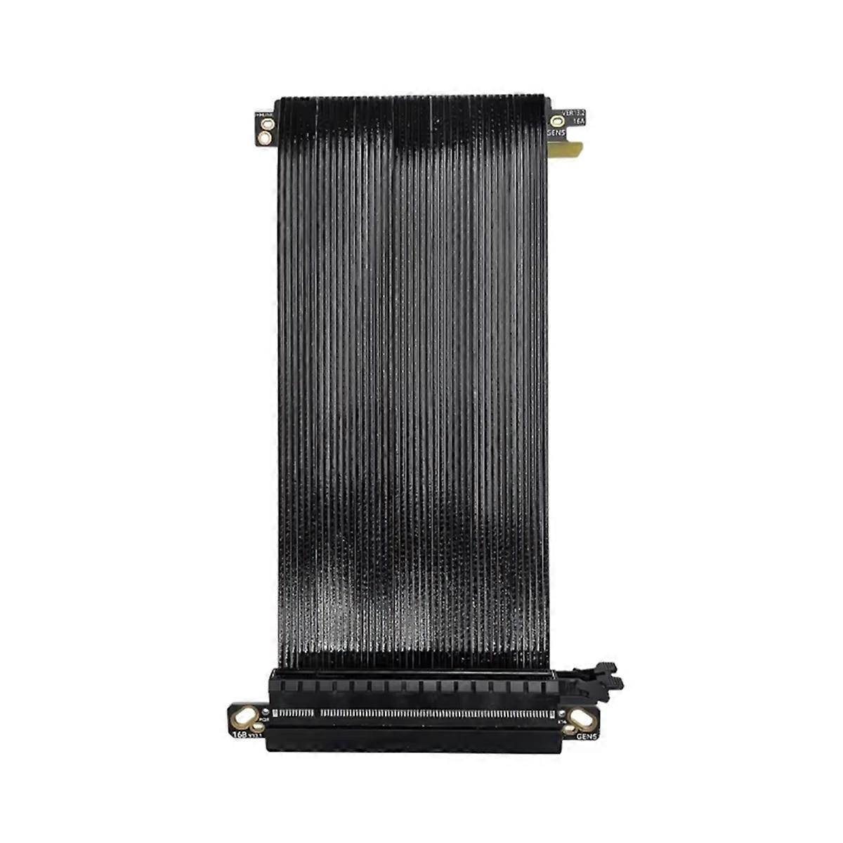 Ultra PCIe 5.0 X16 Riser Cable RTX5080 RTX4090 Silver-Plated Shielded Reverse Vertical Mount for ITX A