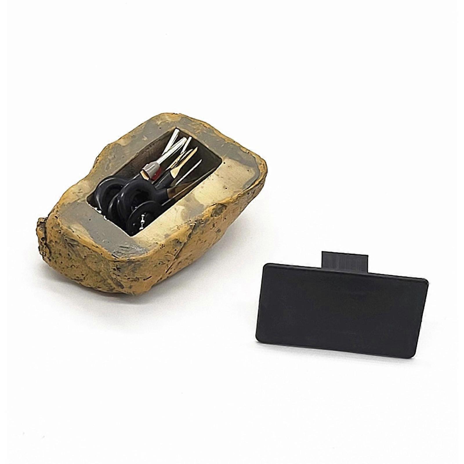 Simulation Stone Storage Box Money Secret Device Simulation Stone Diversion Safe Stash Box Compartment Money Piggy Banks Multicolor