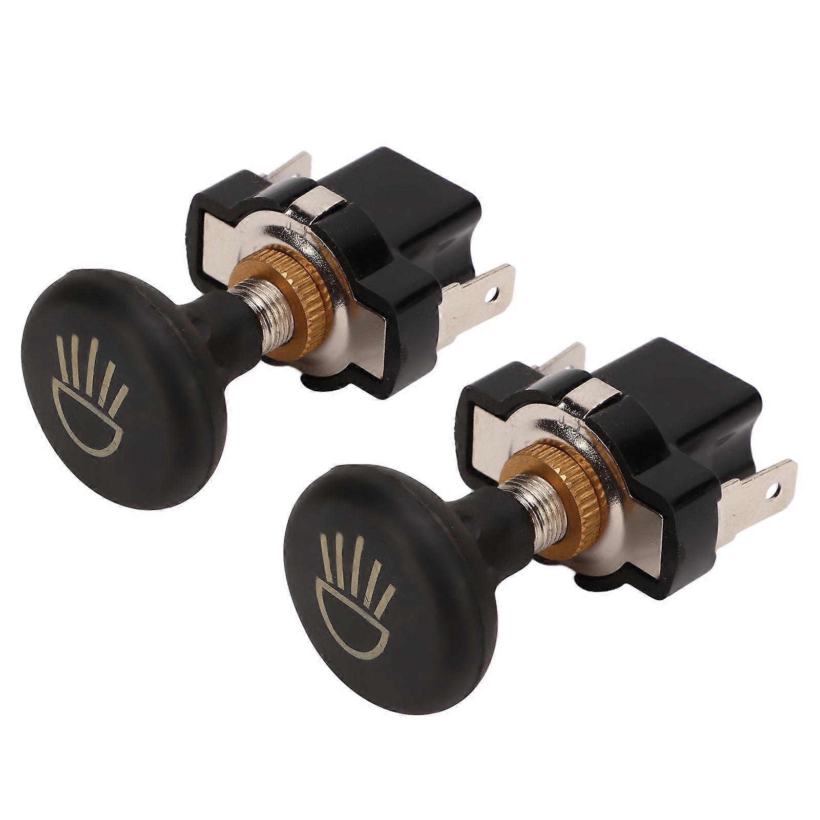 2 Pcs Headlight Push Pull Switch Golf Cart Light Control Switch Button Replacement for E-Z‑GO