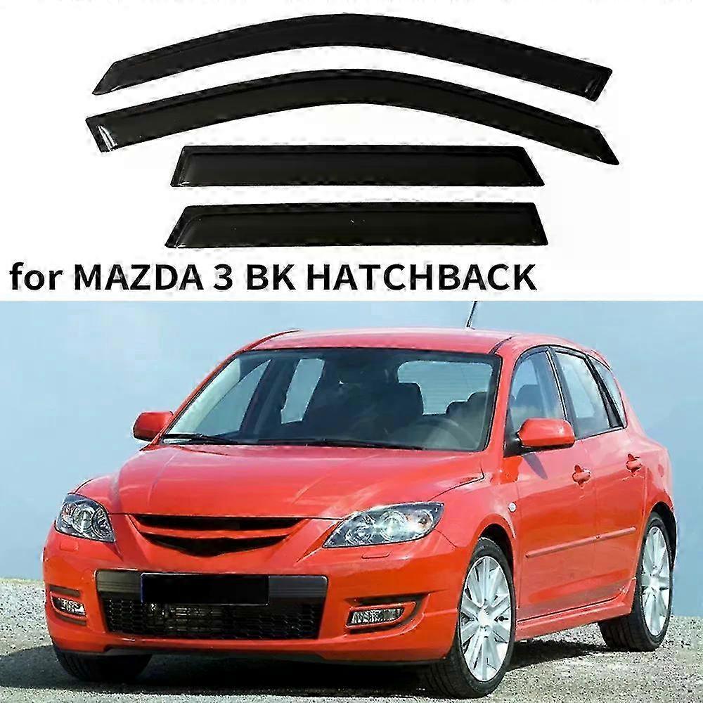 High Qualitywindow Visor For Mazda 3 Bk Hatchback 2004 2005 2006 2007 2008 2009 Wind Deflectors Rain Guards Door Visor Vent Shades Ventvisor