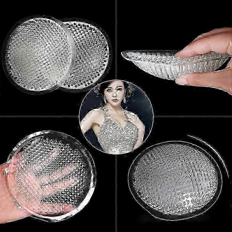 1Pair Honeycomb Silicone Chest Pads Soft Bikini Bra Insert Round Pads Enhancer Swimsuit Push-up Full