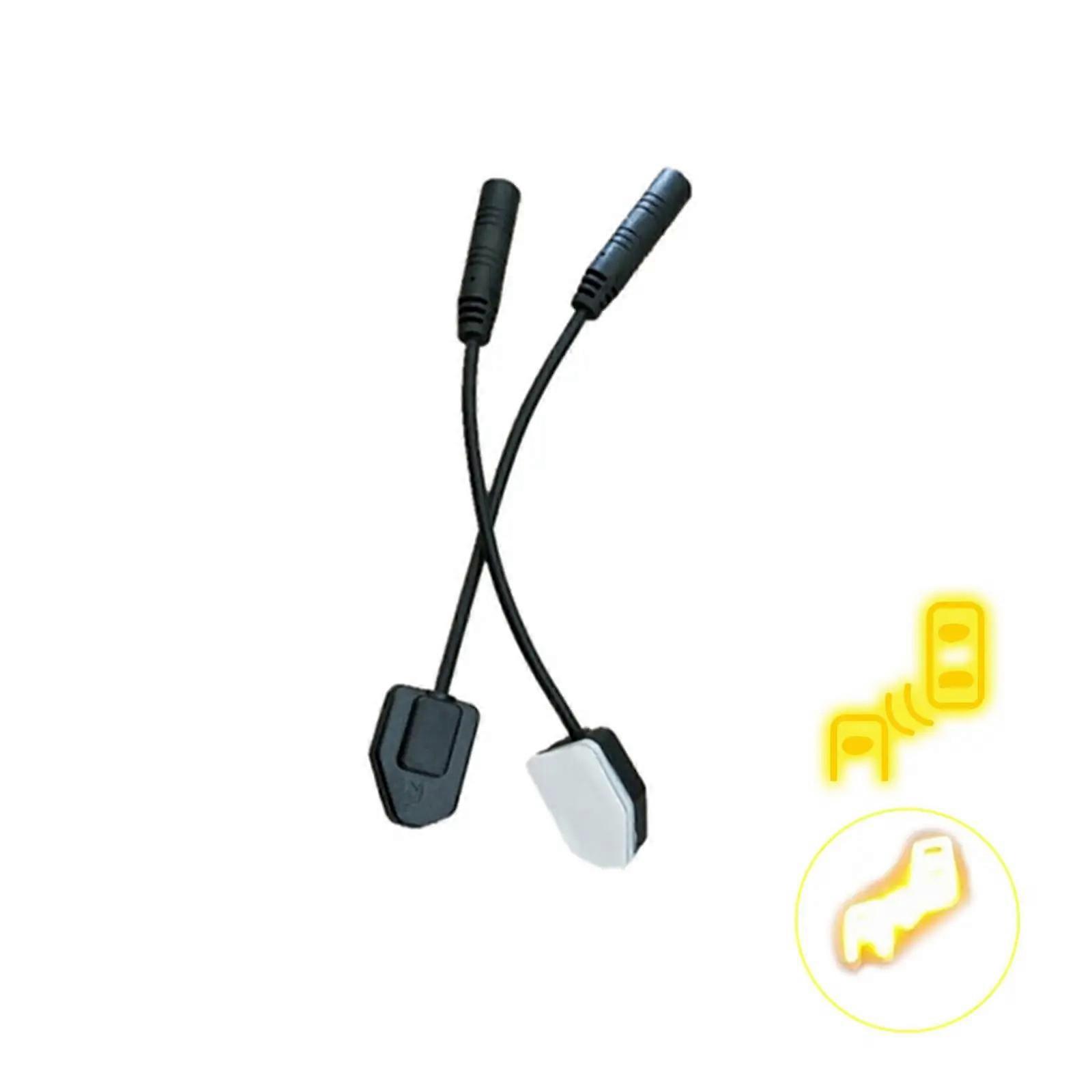 2pcs Car BSD Warning Light Alarm Blind Spot Detection System Safety Driving Radars Changing Lane Aided Ultrasonic Sensor Multicolor