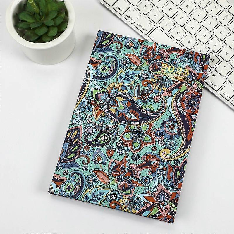 English patterned diary notebook