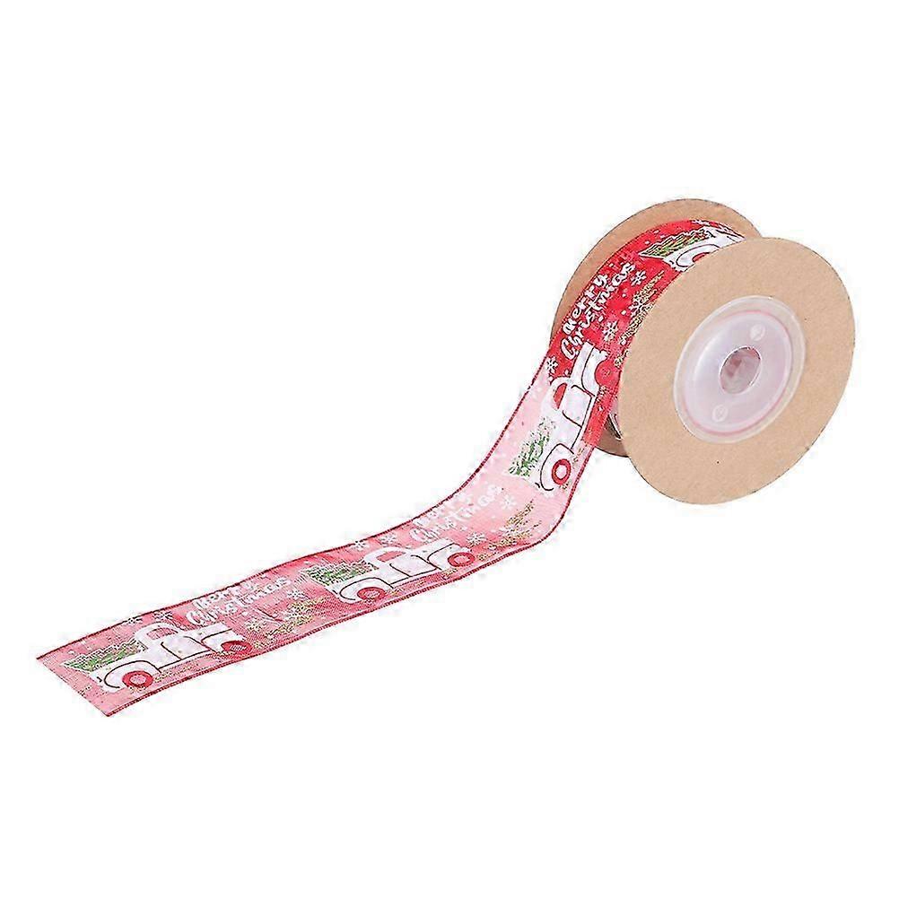 Festive Ribbon 1 Roll Red Decorative Christmas Wrapping Ribbon For General Users Crafting