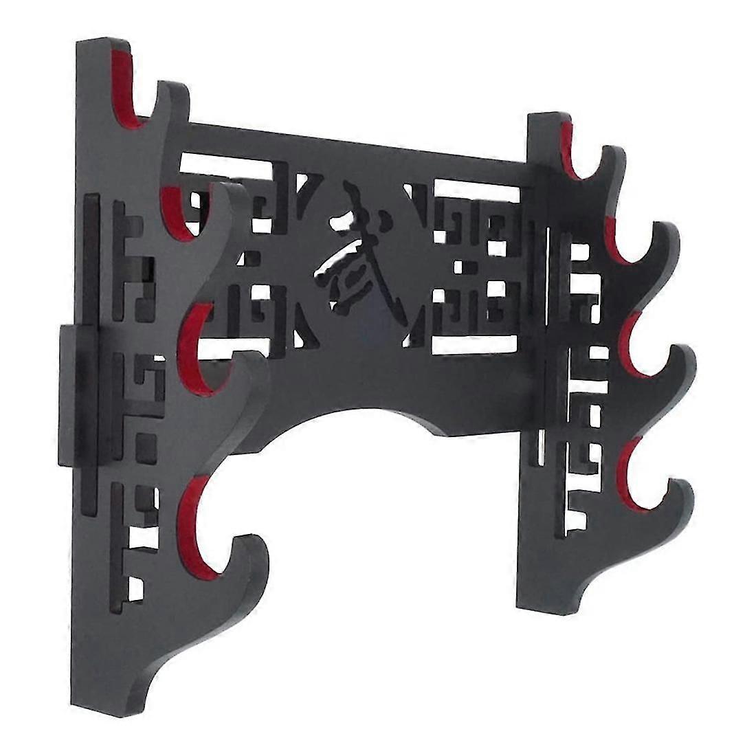 Sword Holder Wall Mount Sword Stand Japanese Samurai Sword Display Rack Hanger And Standard Swords