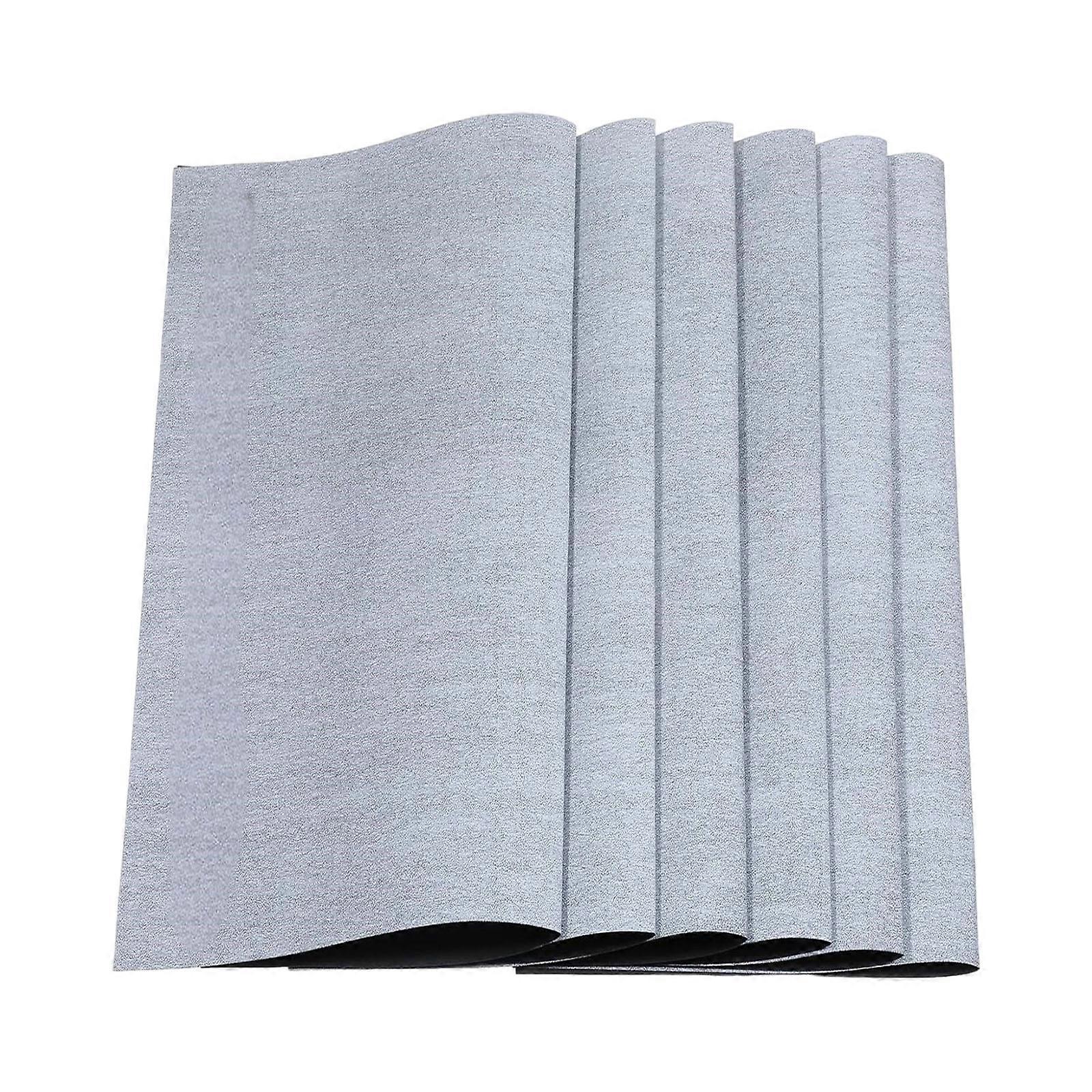 6Pcs Portable Water Writing Mat 17x13Inch Large Size Reusable Water Writing Cloth for Student Calligraphy Practice Multicolor