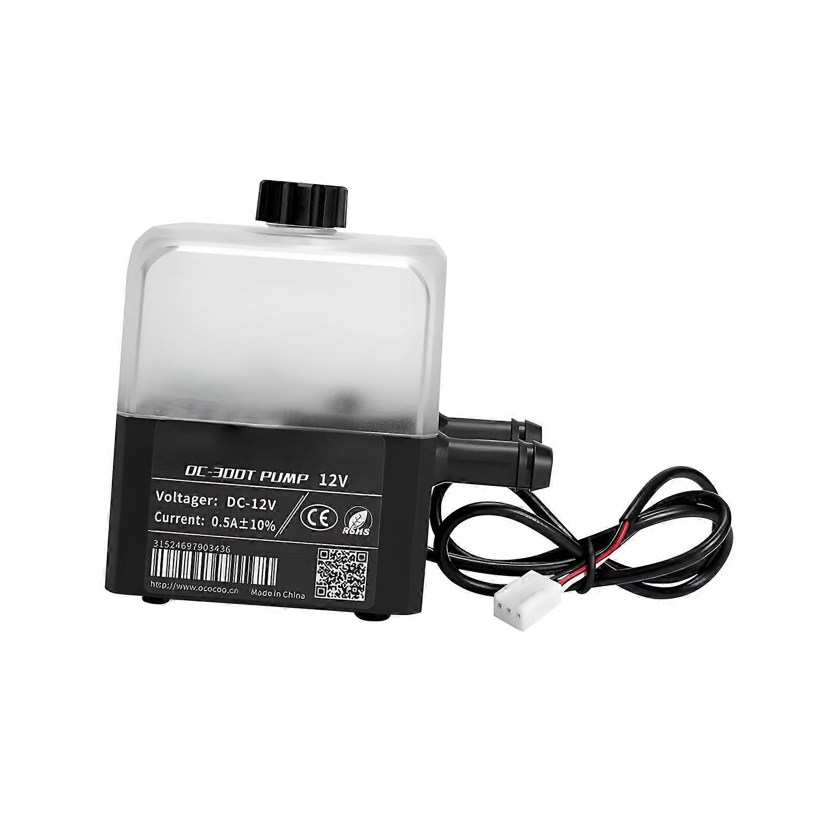 Computer Water Cooling System Pump With 23DB Silents Operation 3Pin Connectors LED Power Status Indicator For Optimal Heat Dissipation Multicolor