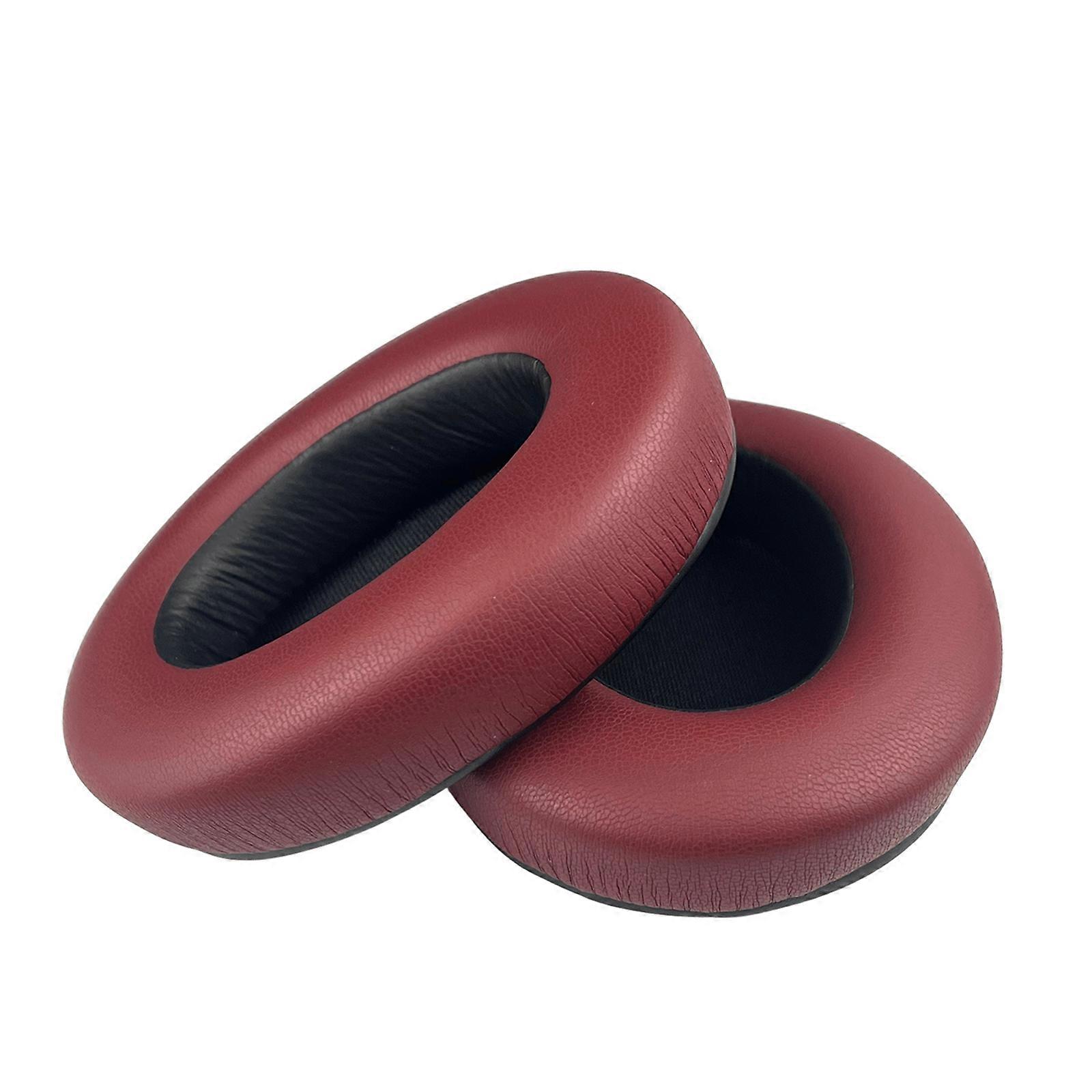 Noise Reducing Ear Cushions Replacement Soft Leather Earpad For WH-XB910N Improved Stereo Experience  Claret