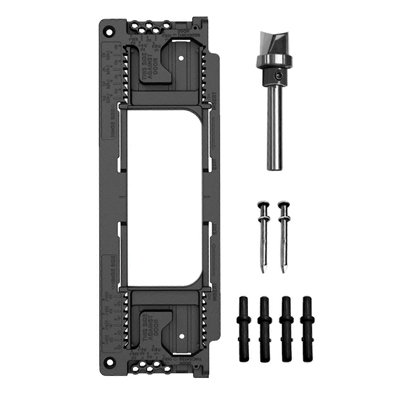 Precisions Door Hinge Jig set Adjustable Hinge Template Door Jamb Hinge Jig Versatile Door Hinge Jig Quick Installation Multicolor