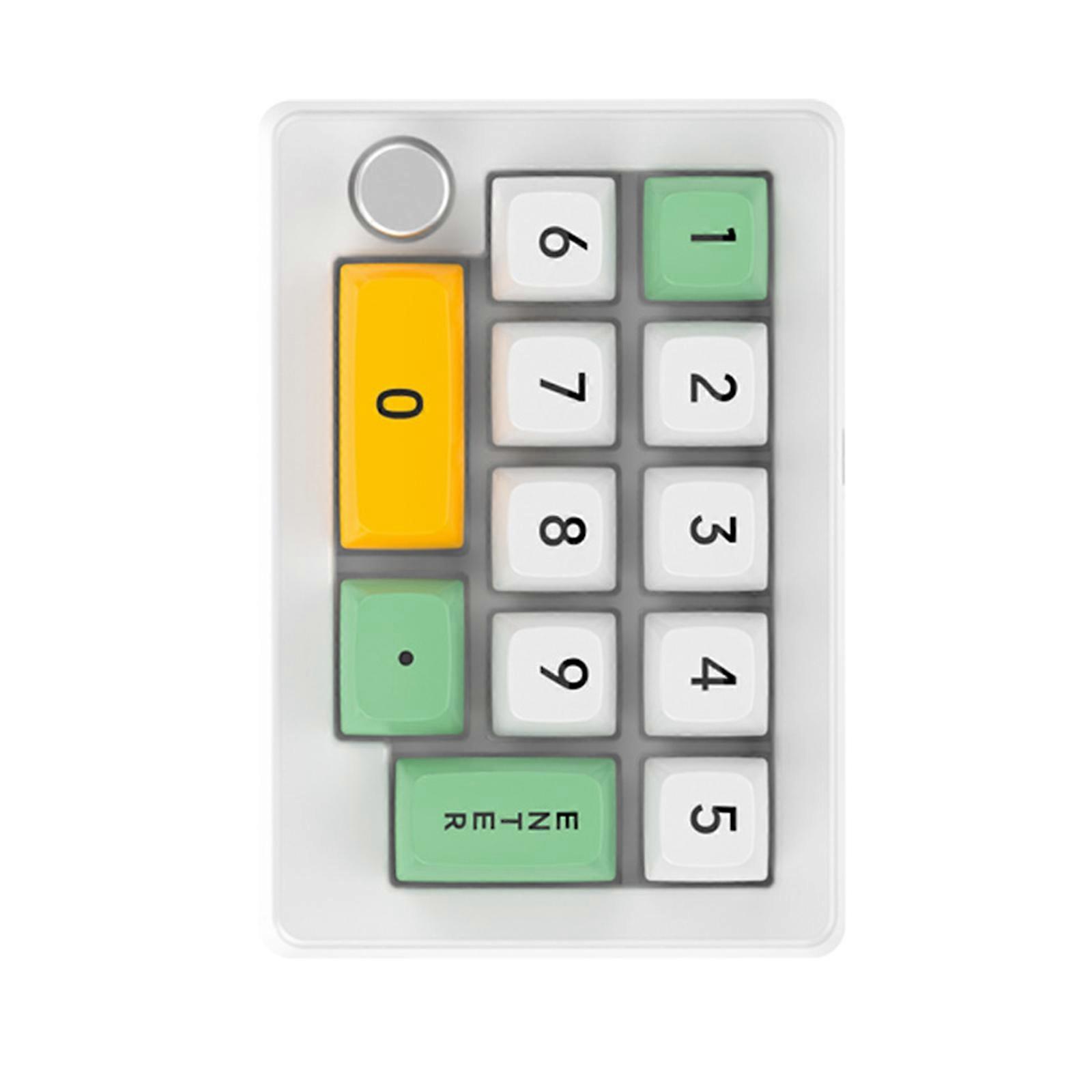 Multifunksjonelt programmerbart makro numerisk tastatur for spill / arbeid brukervennlig design, USB-kompatibilitet hvit