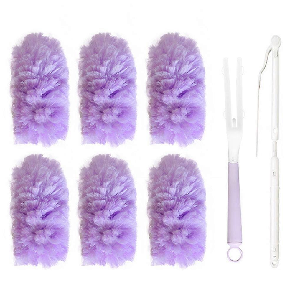 White Peach Scent Duster Electrostatic Adsorption Multi-Function Dust Sweeper Home Use Dust Removal Duster