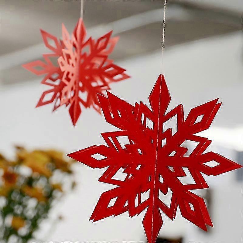 Christmas Party Snowflakes for Window Display - Three-dimensional Hanging Ornaments