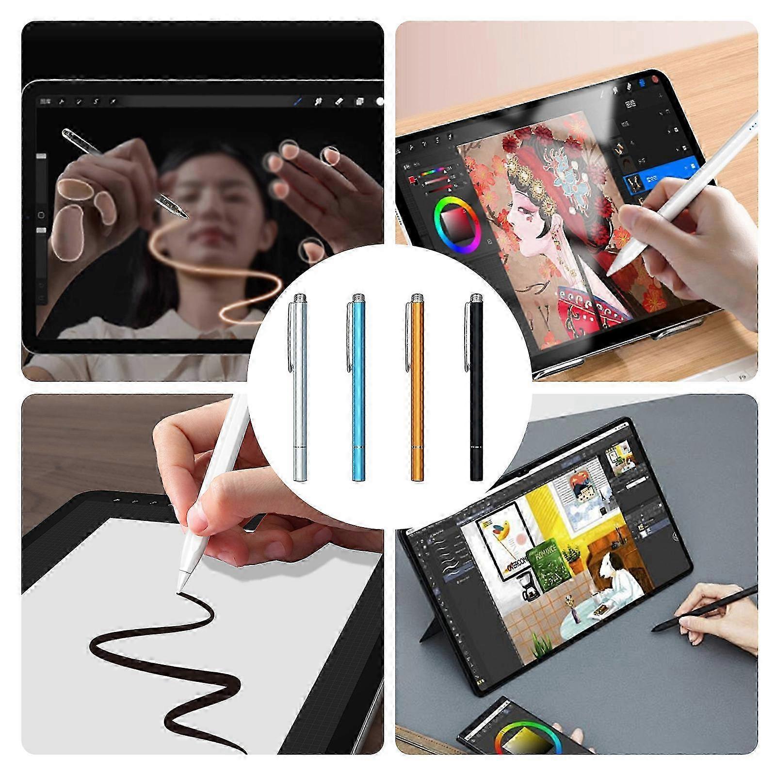 Stylus Pens Capacitive Disc Tip Stylus Pen Capacitive Stylus Touch Screen Pen for Cellphone Tablet High Sensitivity Gold