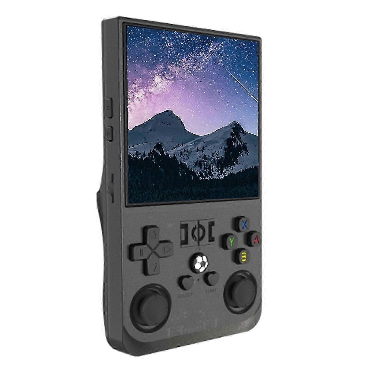 R36MAX Retro Game Console 128GB 4.0 Inch IPS Screen for Linux System Portable Handheld Video PlayerPreloaded Games A