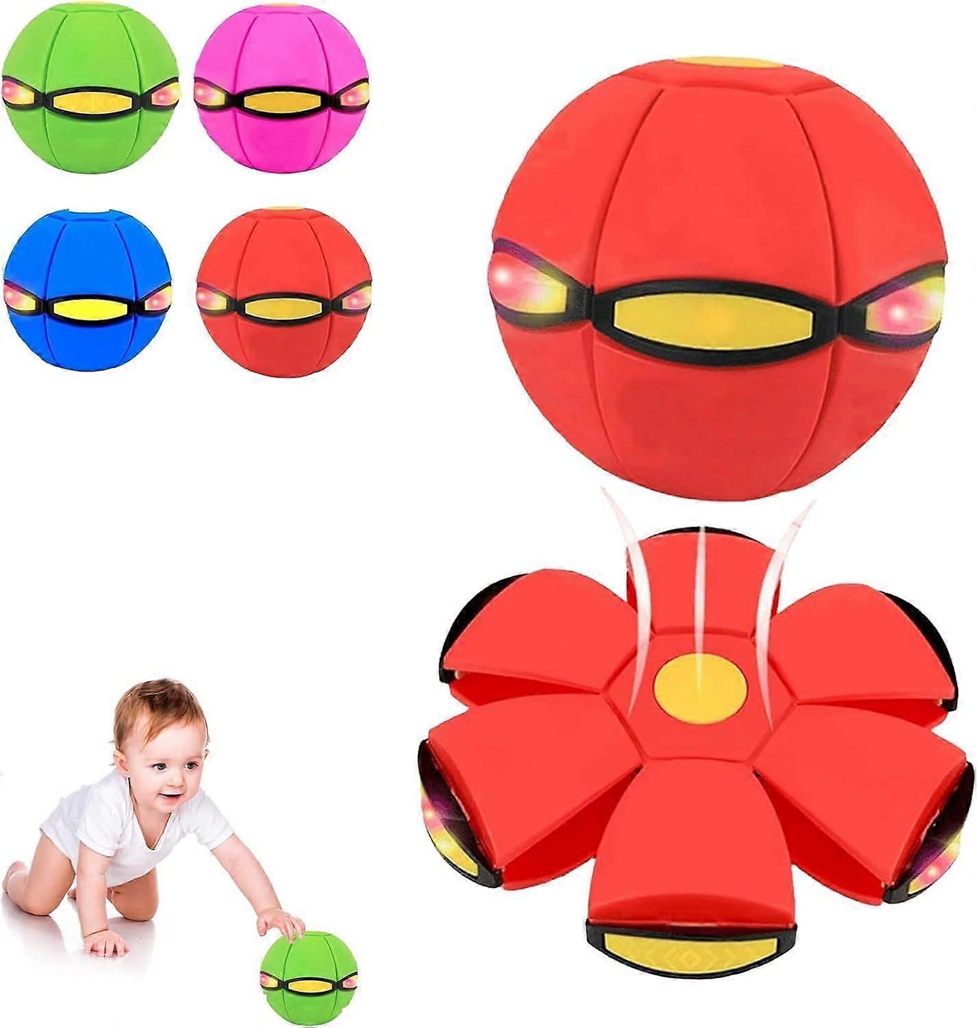 Superior Children's Bouncing Ball Magic Metaball, Magic Bouncy Ball, Parent-Child Interaction, Dual Form Freely Switchable, with 6 Light, Suitable for
