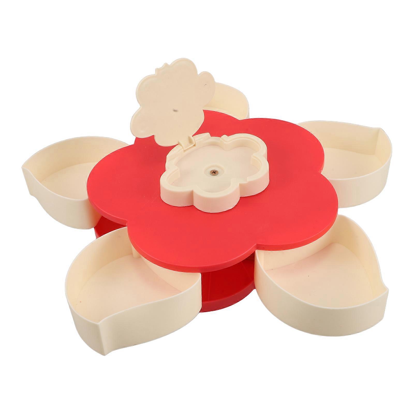 Candy Tray Snack Organizer with Rotation for Party Use