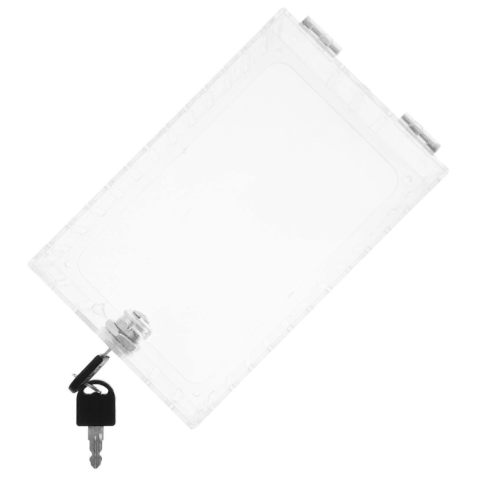 Lockable Thermostat Cover Clear Thermostat Guard with Key for Home