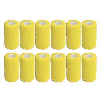 Elastic self adhesive bandage for cows dogs horses 12pcs 10cm