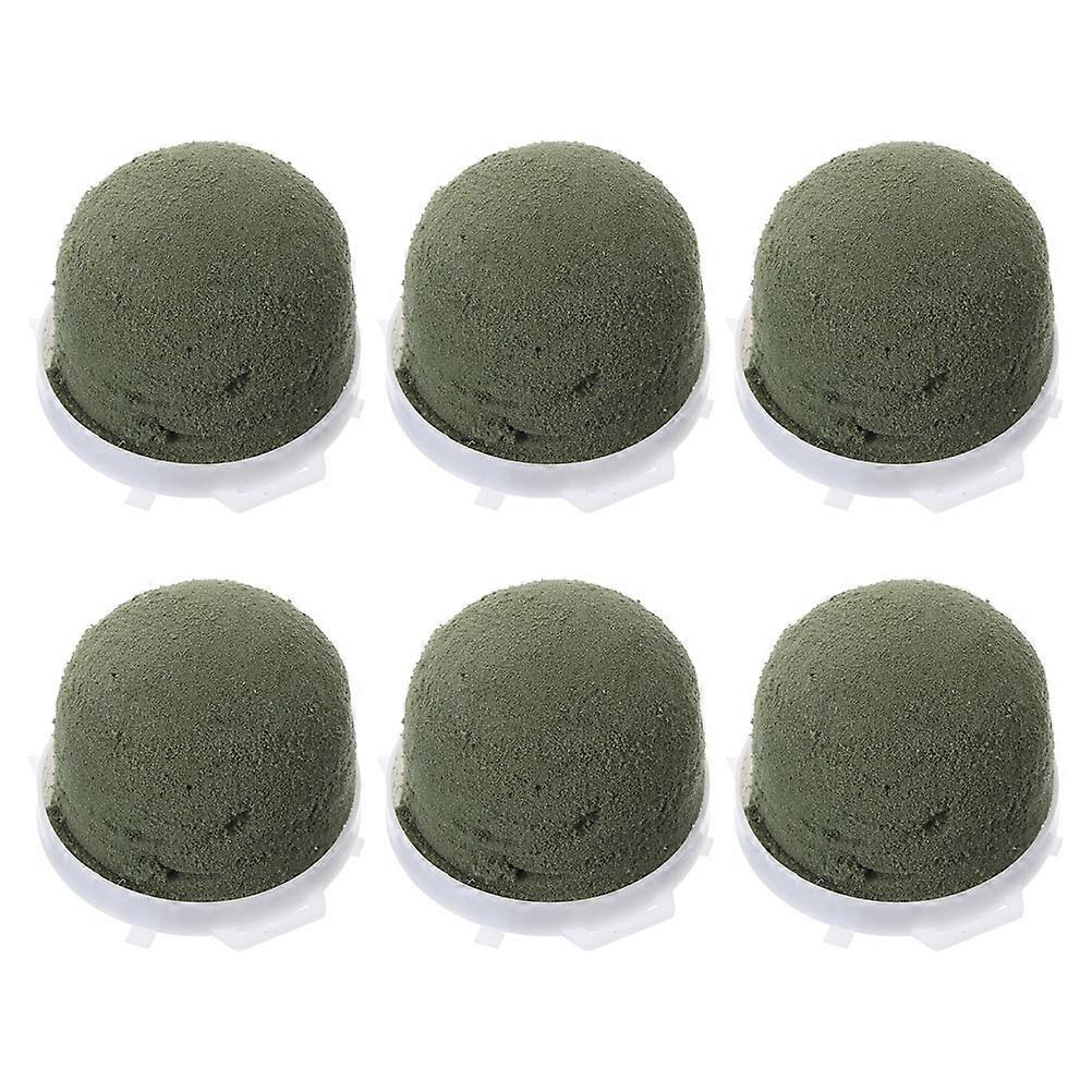 Mini-Klebe-Blumensteckschaum, grün, 6-teiliges Set