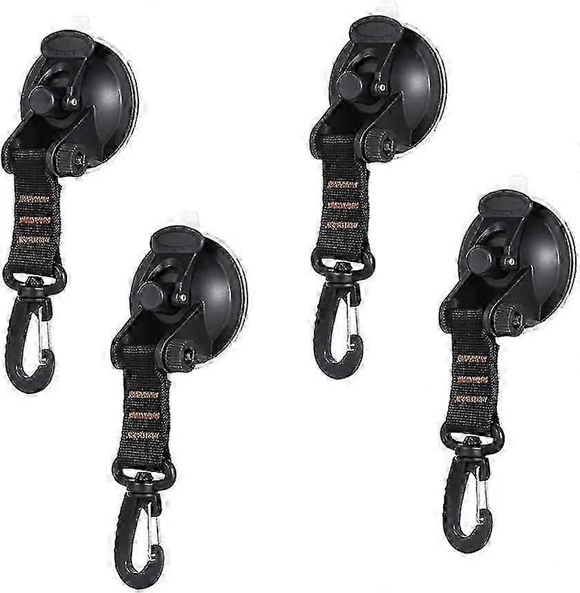 4pcs Suction Cup Anchor, Anchor Suction Cups, Heavy Duty Suction Cup Anchor With Lashing Hook Attachment, Suction Cup Awning Suction Cup Fixing Hook F