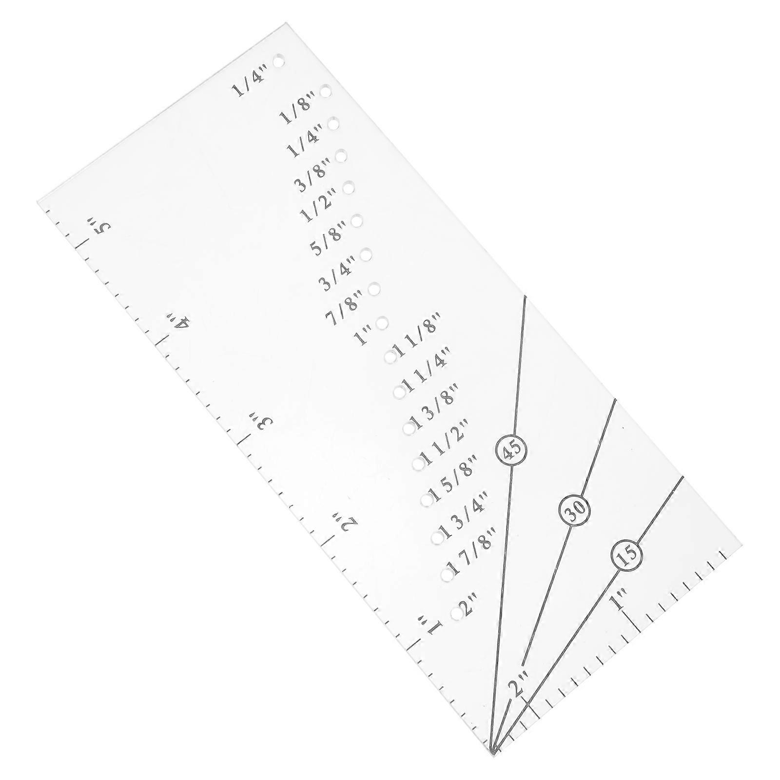 Sew Seam Allowance Ruler for Measuring Use Durable Transparent Material