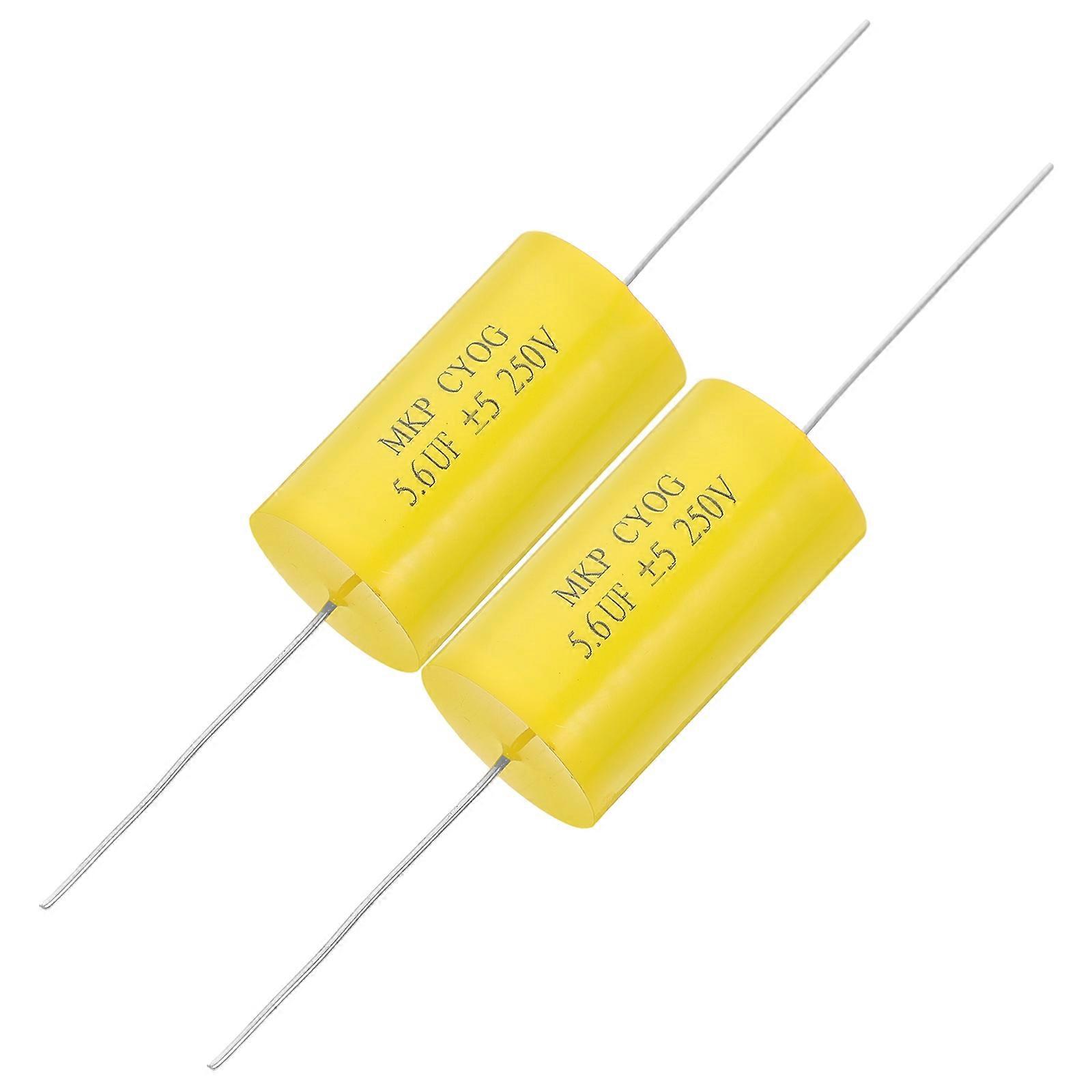 Axial Frequency Divider Capacitor for Audio Equipment Industrial 2Pcs Pair