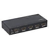 4K HDMI Splitter 1x4 Ultra HD Output OnetoFour Display for Multiple TVs PlugandPlay Setup