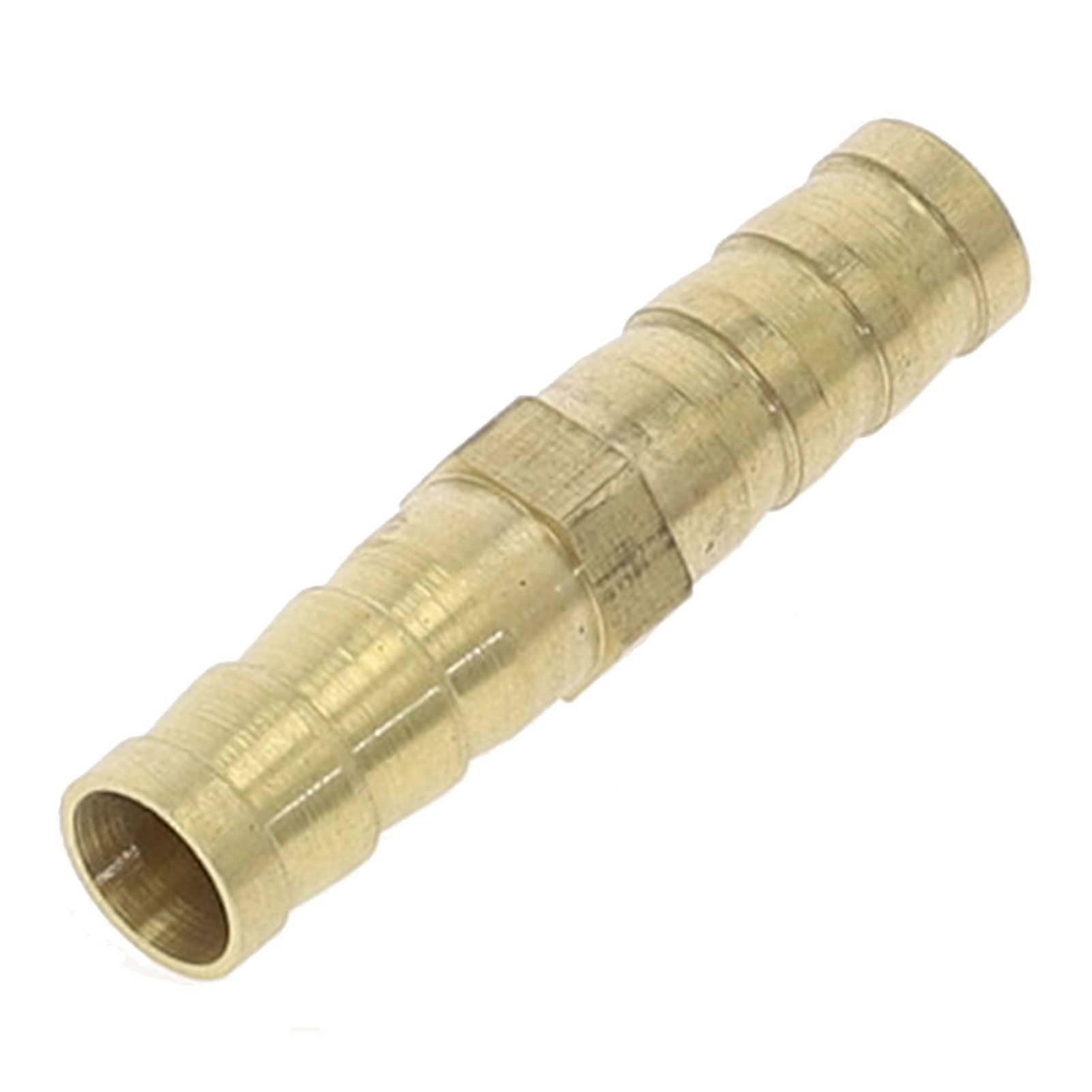 25mm Brass Barbed Hose Connector Equal Barb Coupling Adapter for Gas Water Oil Secure Fit