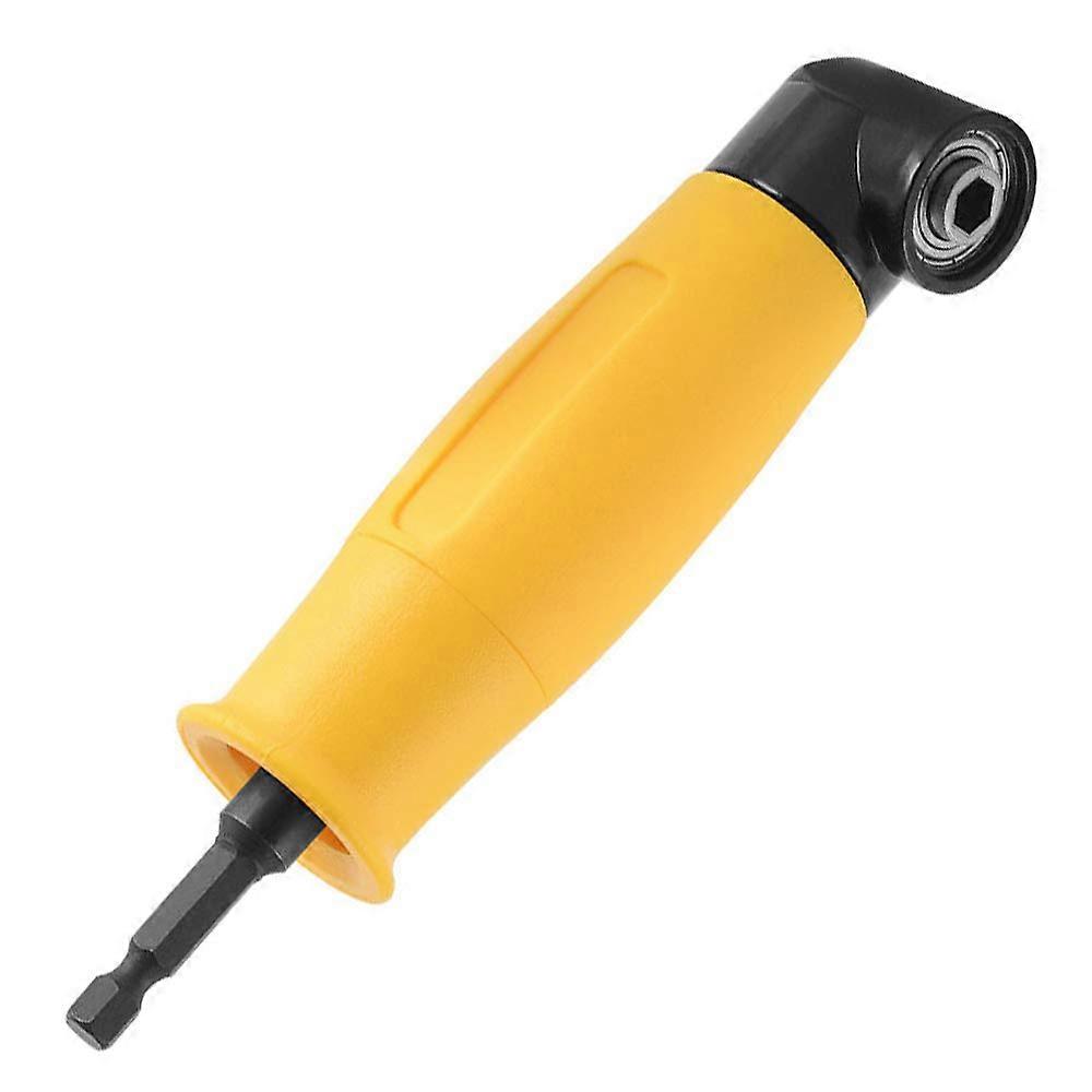 Right Angle Drill Attachment 1/4 Inch Hex Shank 90° Driver Adapter with Magnetic Bit Holder