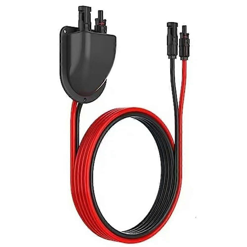 Solar Cable Entry Gland with 6Ft 10AWG Extension Cord, Weatherproof Connector for RV Boat Camper Van