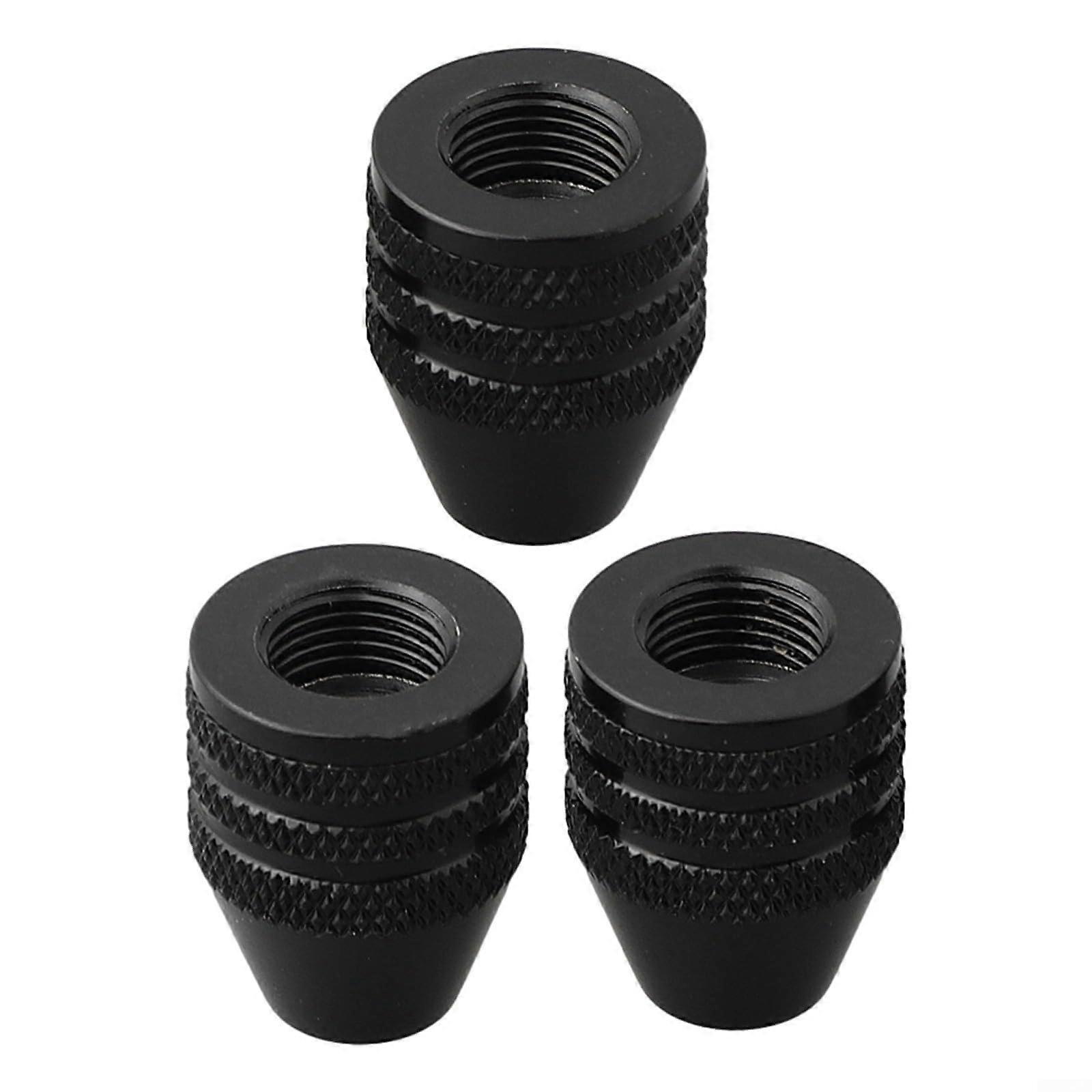 Rotary Tool Keyless Quick Change Drill Chuck 0.33.4mm ThreeJaw M7 M8 Threads Black