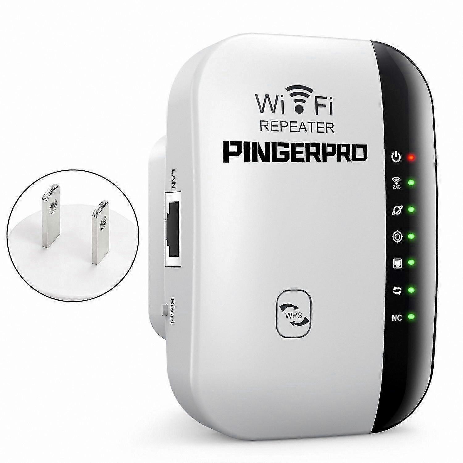 WiFi Range Extender with Ethernet Port, One-Touch Setup, Voice Assistant Compatibility, Compact Design