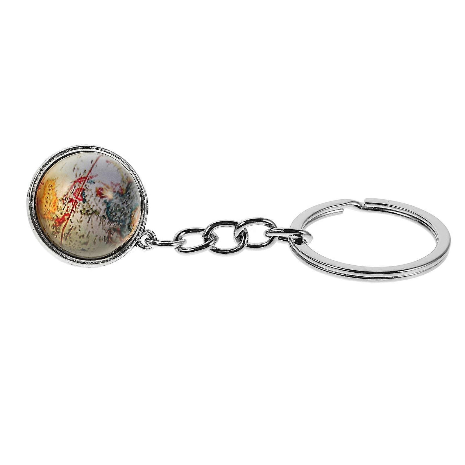 Globe Key Chains Earth Globe Keychains for Decoration Crystal Glass Pendant
